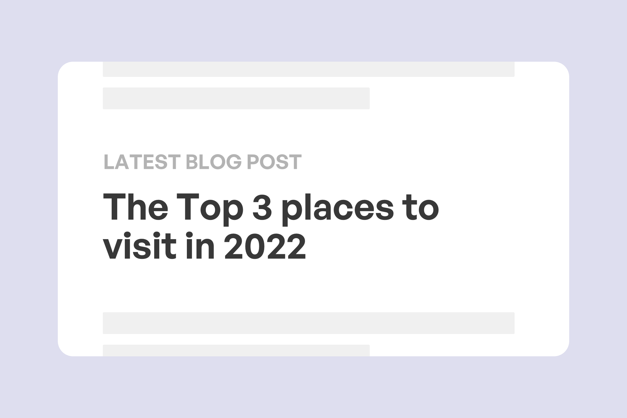 How to show your latest Ghost blog post on any web page