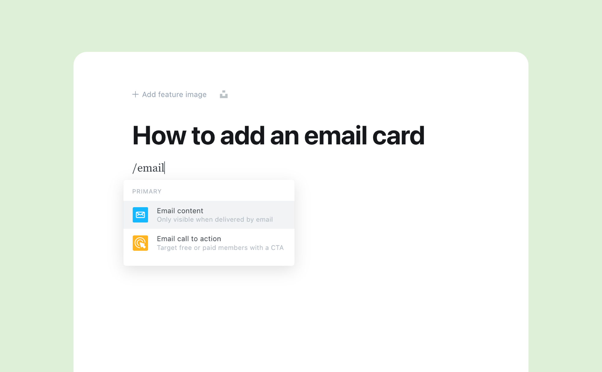 How to add an intro to your Ghost newsletter (and hide it from your blog)