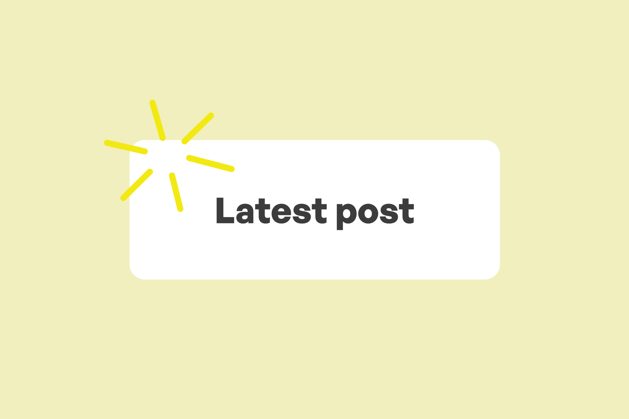 How to create a page in Ghost that always shows your latest post